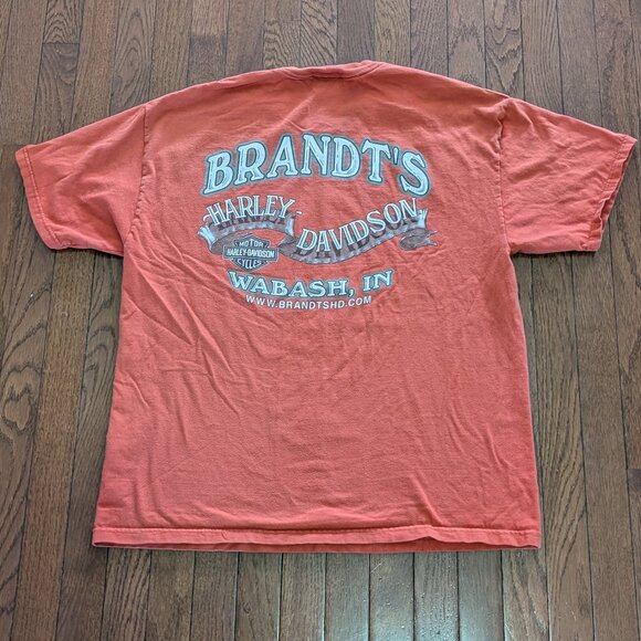 Harley Davidson Brandt's Wabash, IN T- Shirt Made in USA - Size XL - Picture 5 of 5